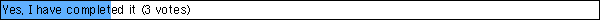 Yes, I have completed it (3 votes)