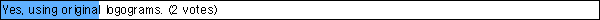 Yes, using original logograms. (2 votes)