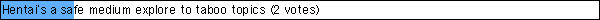 Hentai's a safe medium explore to taboo topics (2 votes)