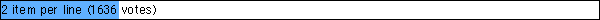 2 item per line (1636 votes)