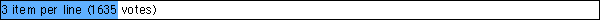 3 item per line (1635 votes)